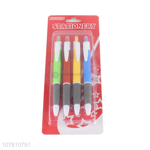 Hot products stationery 4 pieces plastic <em>ball</em>-<em>point</em> <em>pen</em>