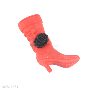 Promotional items red boot shaped eraser lovely non-toxic eraser