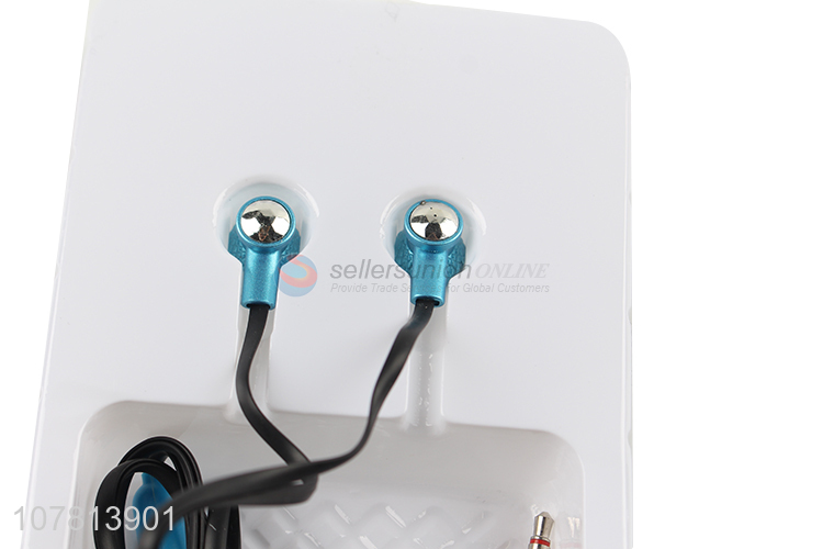 Fashion style metal wired in-ear headphones earplugs