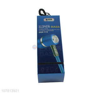 China factory wholesale metal mobile phone super bass earphones