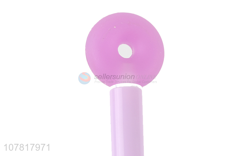 Cute design cartoon donuts gel pen with led light