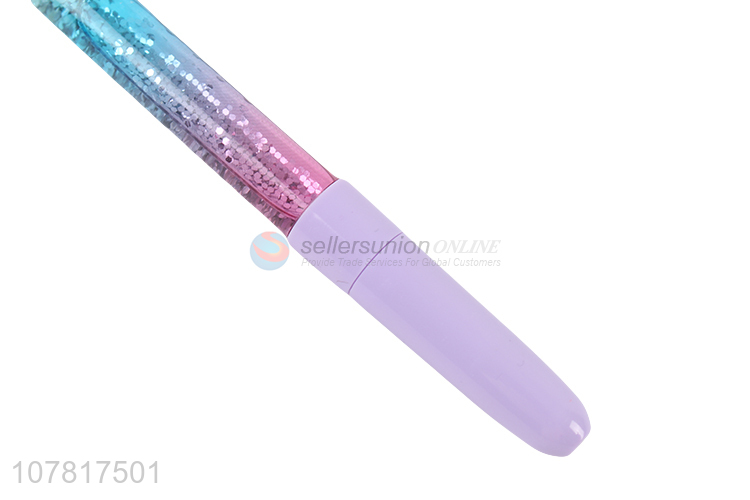 Good selling colourful quicksand gel pen for kids