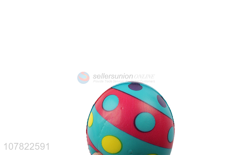 Hot selling  colourful kids egg squeeze ball toys