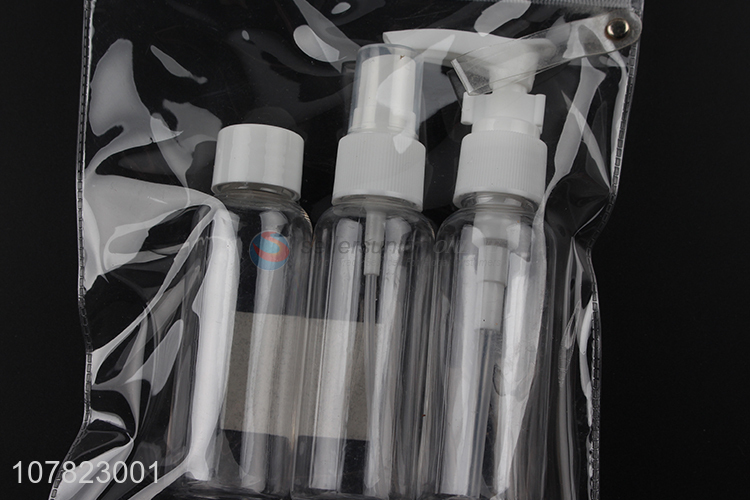 China factory travel bottle set spray bottle shampoo lotion bottle