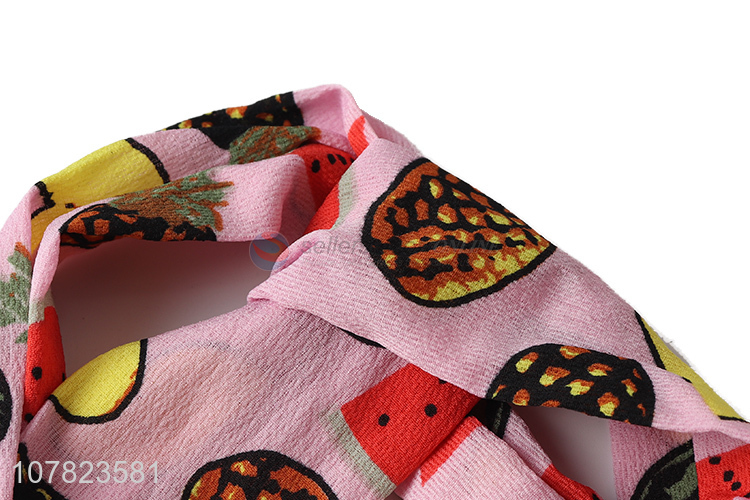 Wholesale Korean style temperament polyester printing headband