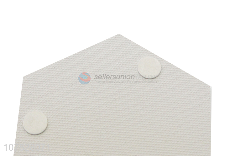 Wholesale hexagonal marble pattern heat resistance uv board cup mats