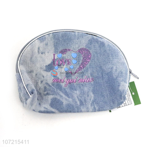 Factory direct printing portable canvas bag coin purse