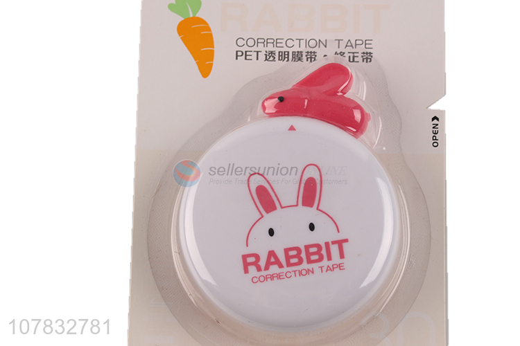 Creative style cartoon rabbit round student correction tape