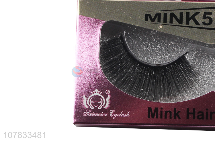 High quality 5D faux mink eyelashes chemical fiber glitter eyelashes