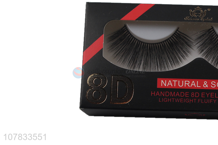 Good quality 8D bushy eyelashes fashion silk lashes fur lashes