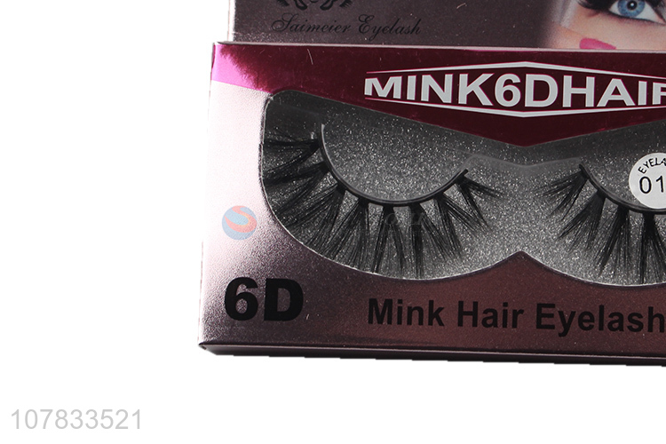 New product 6D bushy fur eyelashes chemical fiber glitter mink lashes