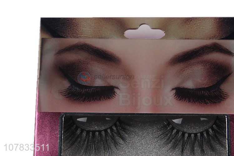 Promotional items winged faux eyelashes glitter mink eyelashes