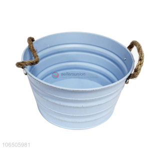 Yiwu wholesale spray painted iron flower pot for decoration