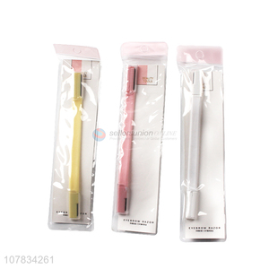 Good Sale Non-Slip Handle Stainless Steel Eyebrow Razor