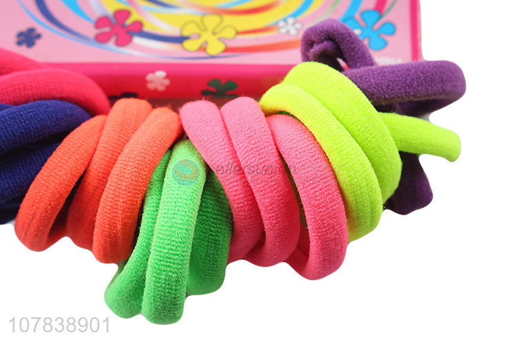 China Manufacture Colorful Hair Rope Elastic Hair Ring