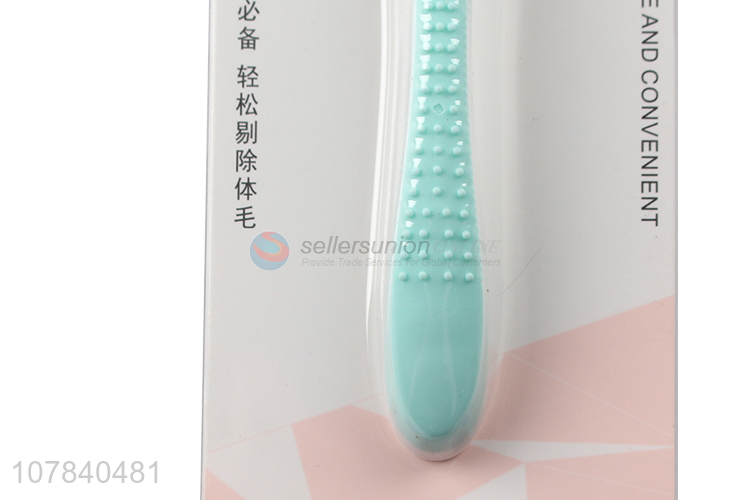 High quality green armpit hair shaving knife T-shaped rake