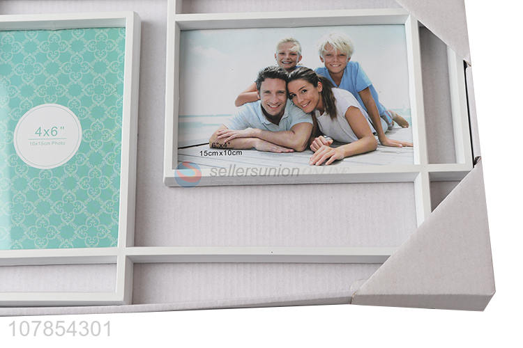 Factory supply family wall picture frame hollow combination photo frame