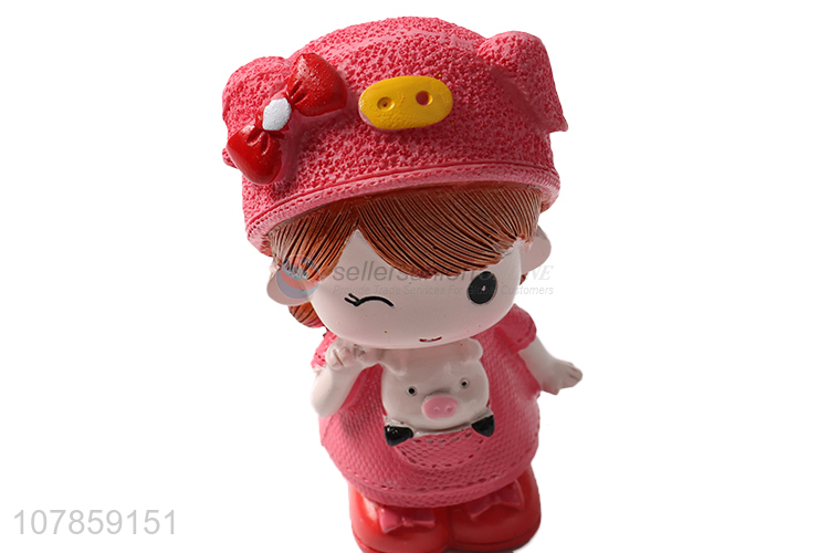 Low price art crfats resin lovers doll for tabletop decoration