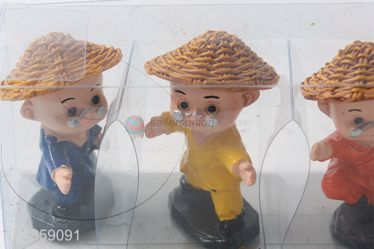China wholesale resin little monk statuette car ornaments