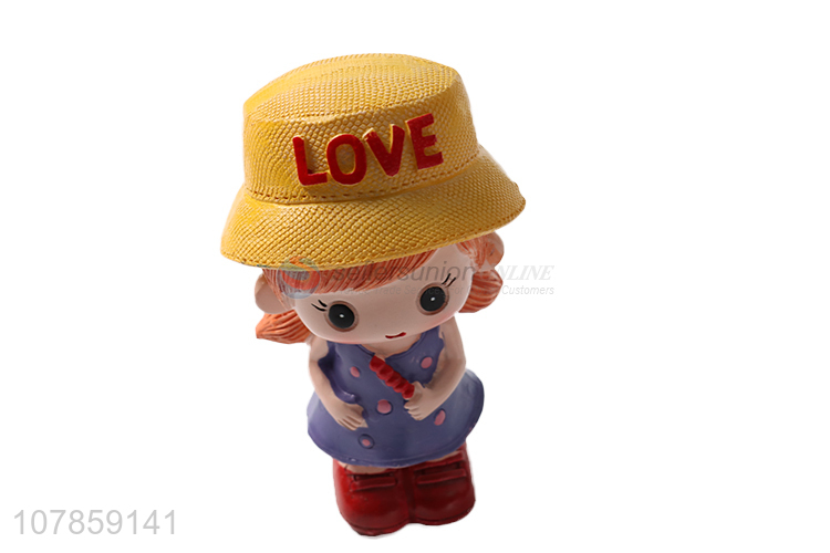 Competitive price lovely resin couple doll resin crafts wholesale