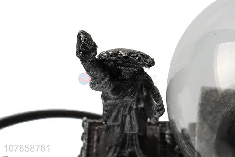 High quality art crafts resin Liberty statue static plasma ball lamp
