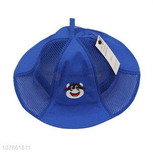 Most popular embroidery hollow summer outdoor fisherman hat for children