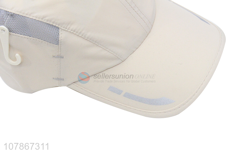 Yiwu wholesale beige children baseball cap sports sunscreen cap