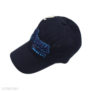 New Arrival Blue Embroidered Baseball Cap Universal Travel Sun Cap