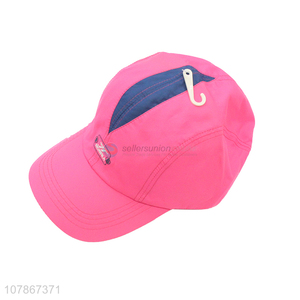 China factory wholesale pink baseball cap outdoor sun cap