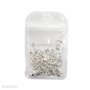 China export silver diamond ring nail art DIY jewelry metal nail stickers