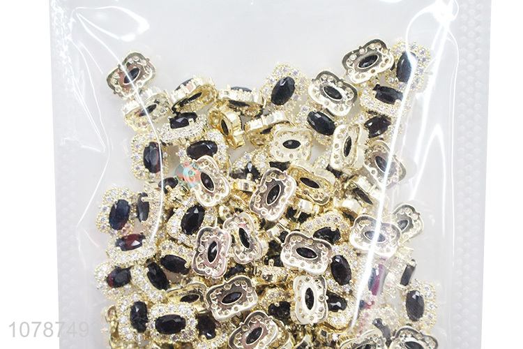 Factory Wholesale Mini Creative DIY Metal Nail Sticker Rhinestone