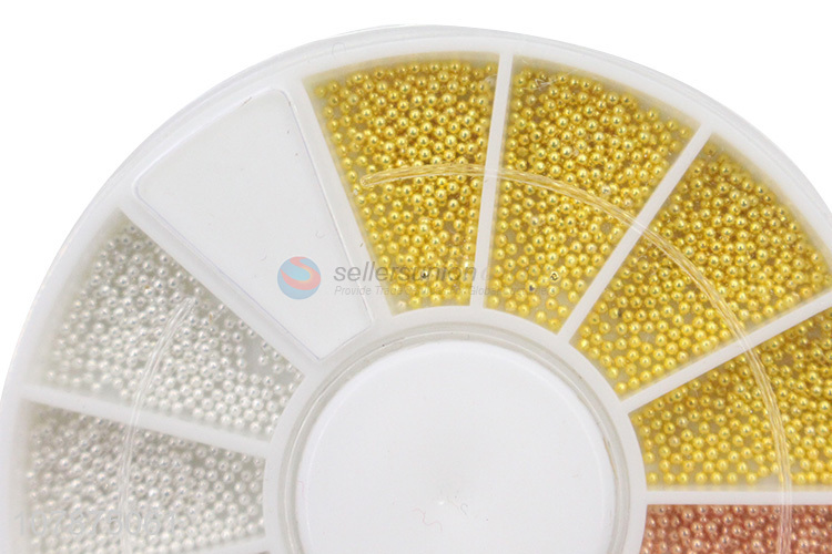 Wholesale multicolor three-dimensional mini pearl nail art jewelry