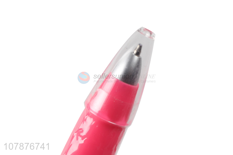 Wholesale pink cartoon three-dimensional flower-shaped ballpoint pen