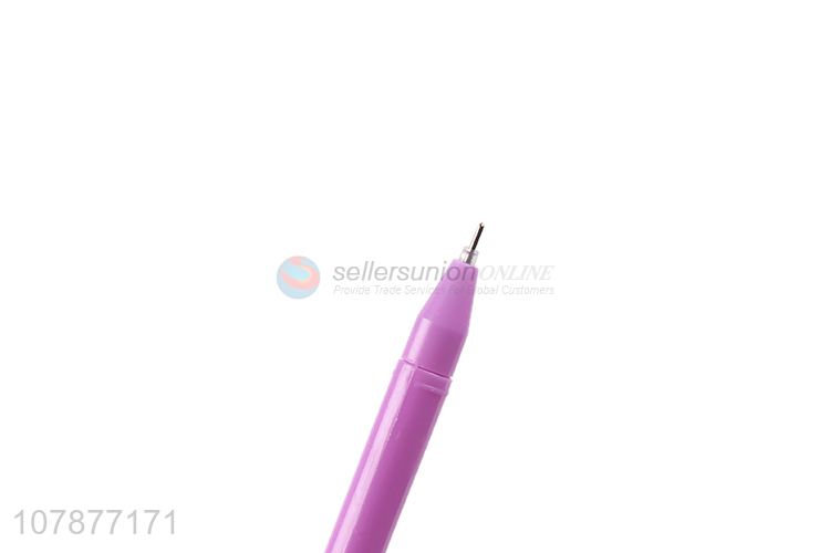 Factory direct sale purple cartoon lion 3D writing pen with cover