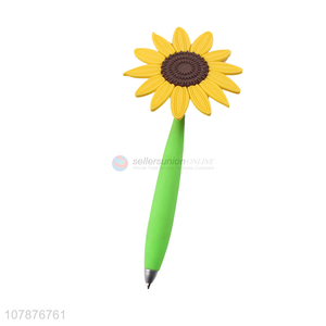 Creative cartoon style sunflower ballpoint pen office pen