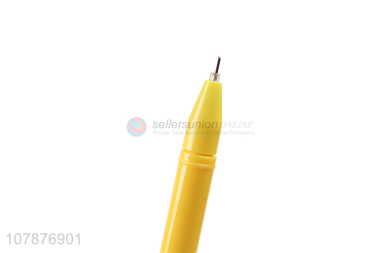 Good quality yellow cartoon dragonfly plastic office signing pen