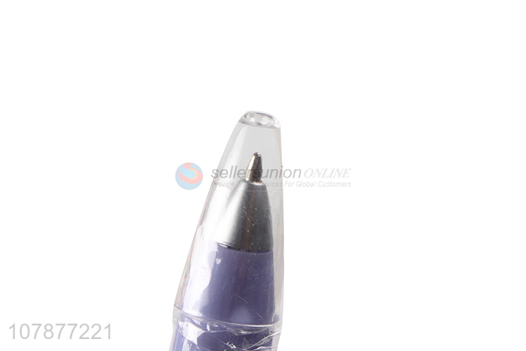 Yiwu direct sale purple plastic signature pen student writing pen