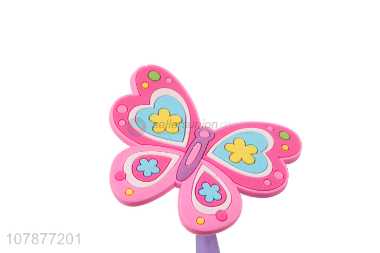 Hot selling purple cartoon butterfly 3D writing pen for student