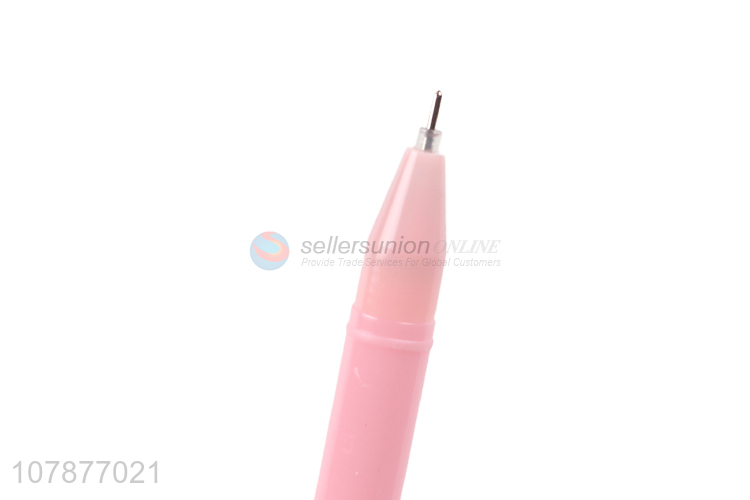 New arrival pink cartoon plastic signature pen writing pen for student