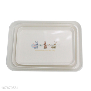 China supplier rectangular household restaurant hotel melamine serving trays