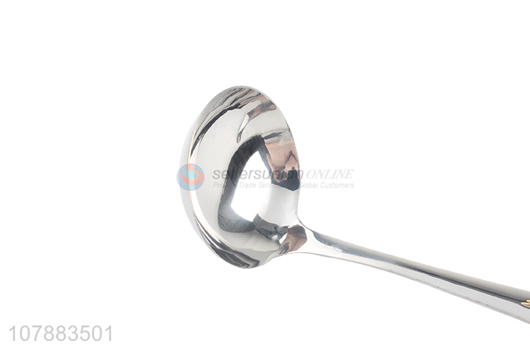 Factory price durable stainless steel soup ladle for sale