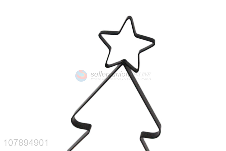 New arrival festive Christmas iron art led candle for tabletop decoration