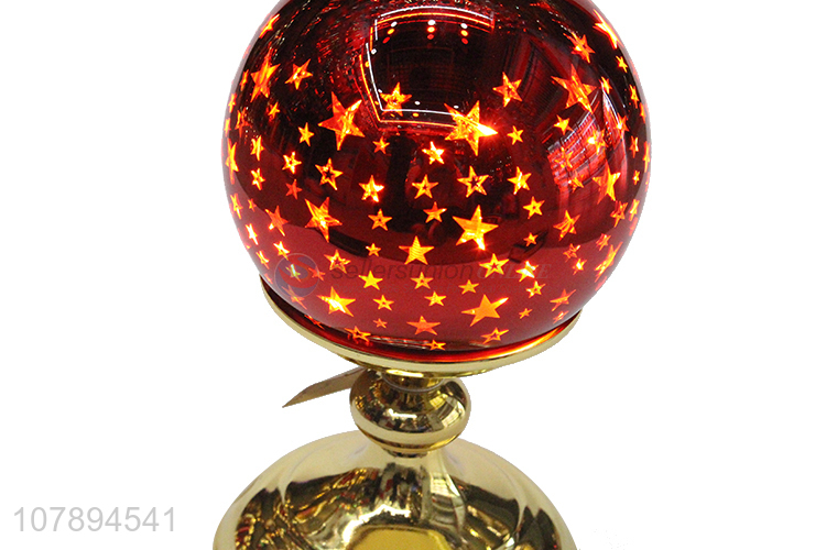 Online wholesale Christmas star pattern glass ball lamp for gifts