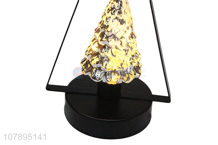 China products iron art and crafts led Christmas night lamp table light