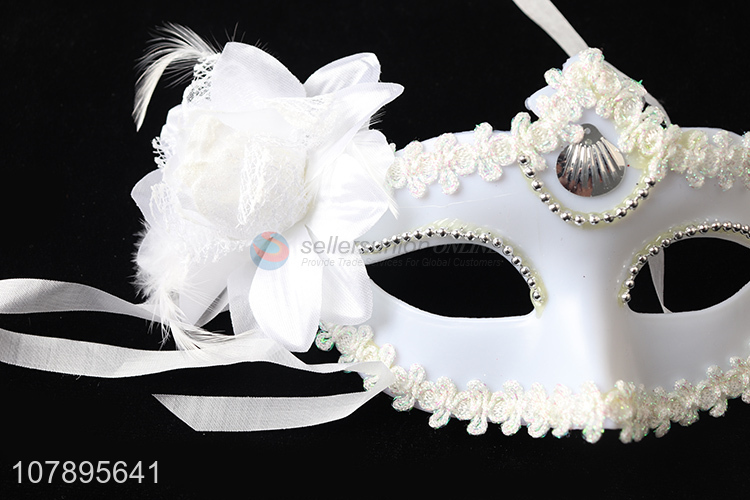 Good sale white women decorative masquerade mask party mask