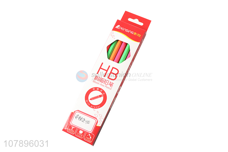 China wholesale school stationery HB wood-free pencils