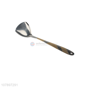 Good price silver stainless steel long handle spatula wholesale