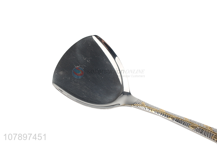 Wholesale silver stainless steel universal food-grade fried shovel