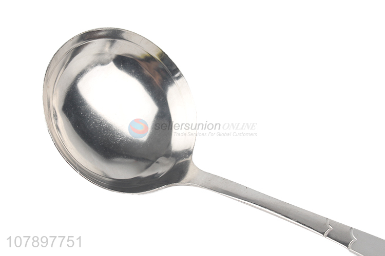 Low price silver stainless steel food-grade soup spoon