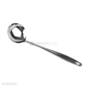 Factory direct sale silver stainless steel long handle soup spoon